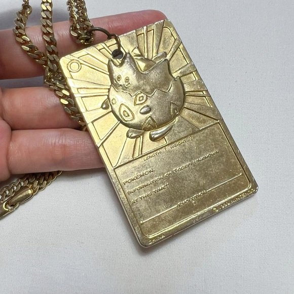 pokemon limited edition 23k gold-plated trading card togepi Togepi - Pokemon Burger King Gold Card With Pokeball in box main image 1